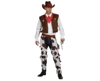 Role play-set for adult Cowboy (vest, scarf, chaps, hat), size 56